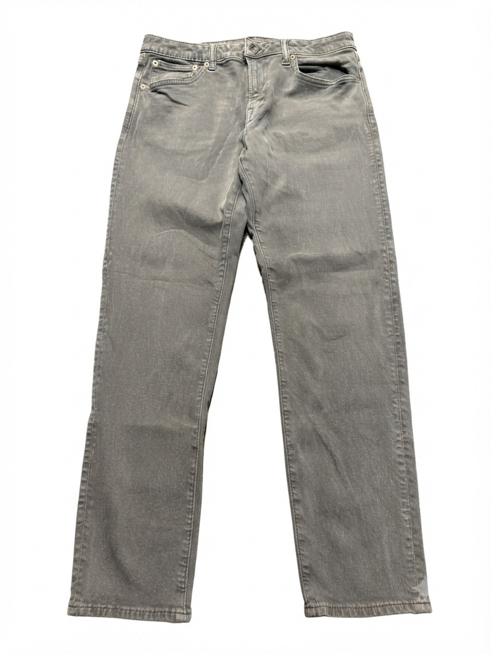 American Eagle Men's Grey Jeans | Size 34x32 Distressed Wash EasyFlex Real Good